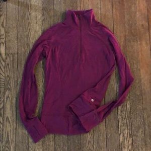 LULULEMON FUSCHIA HALF-ZIP